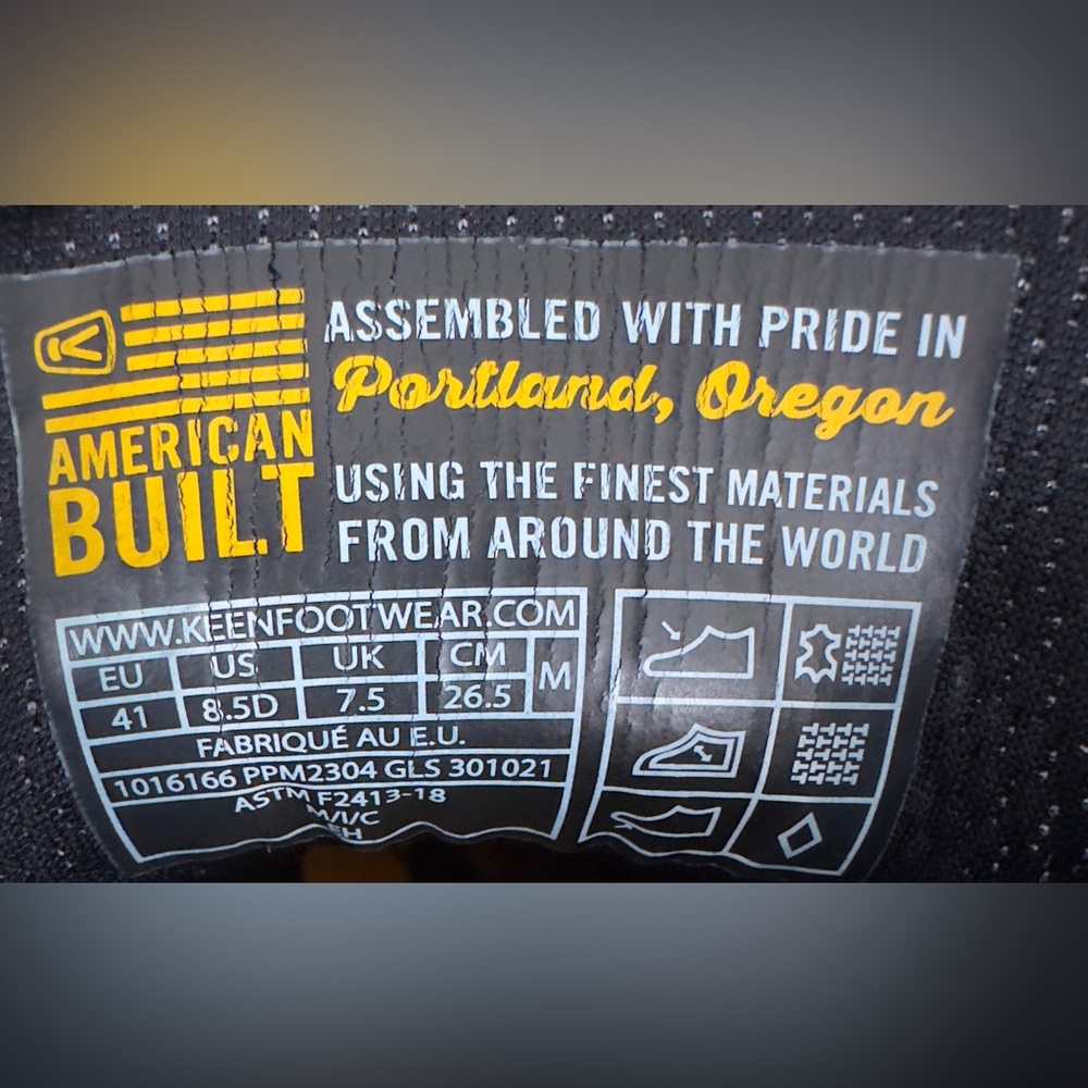 KEEN Men's Mt Vernon 6" MET Waterproof Boot (Steel Toe) Cascade Brown  Size 8.5D - Picture 11 of 13